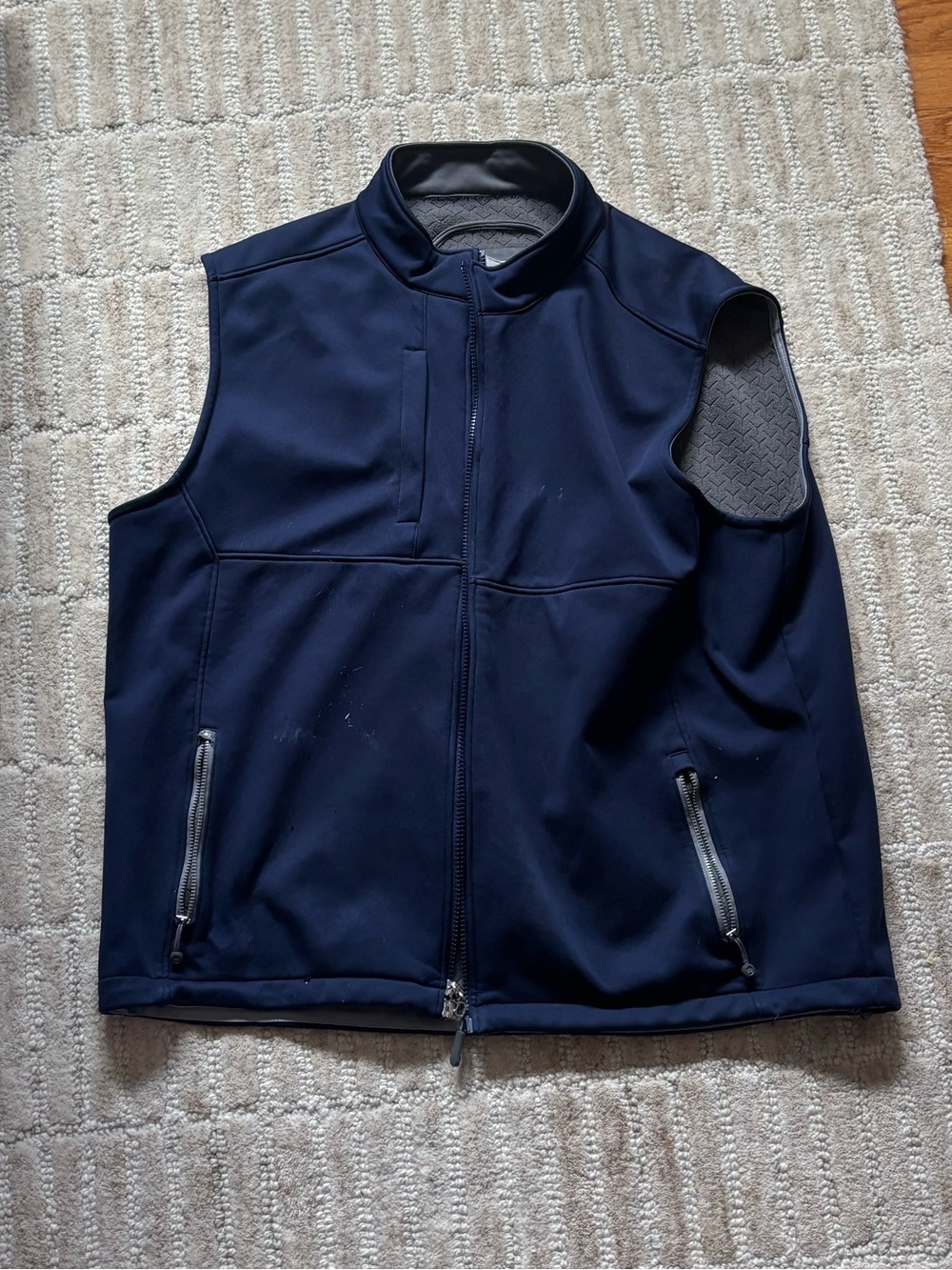 Peter Millar Men's Navy Softshell Vest Jacket - Lightweight Layer